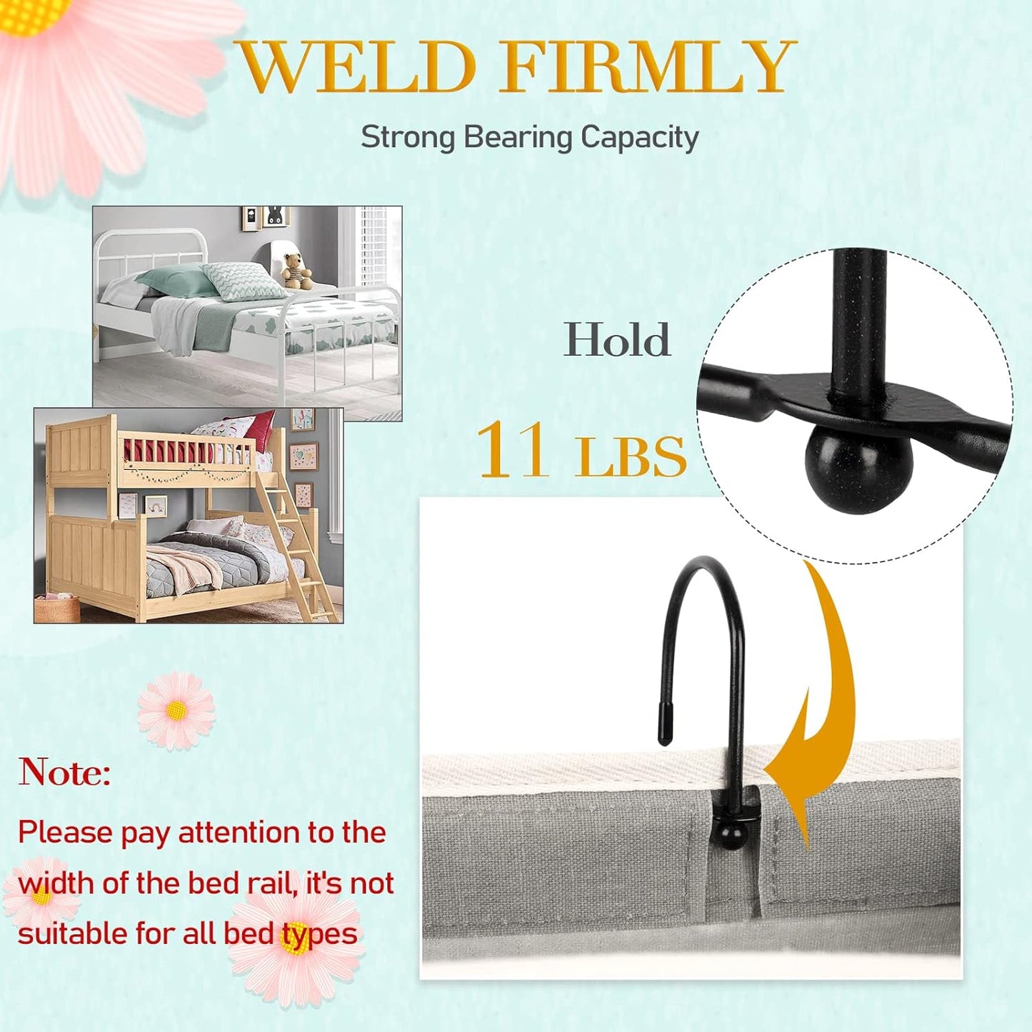 Bedside Storage Caddy/Bedside Hanging Storage Bag for Headboards Bunk Beds Dorm Rooms Book Phone