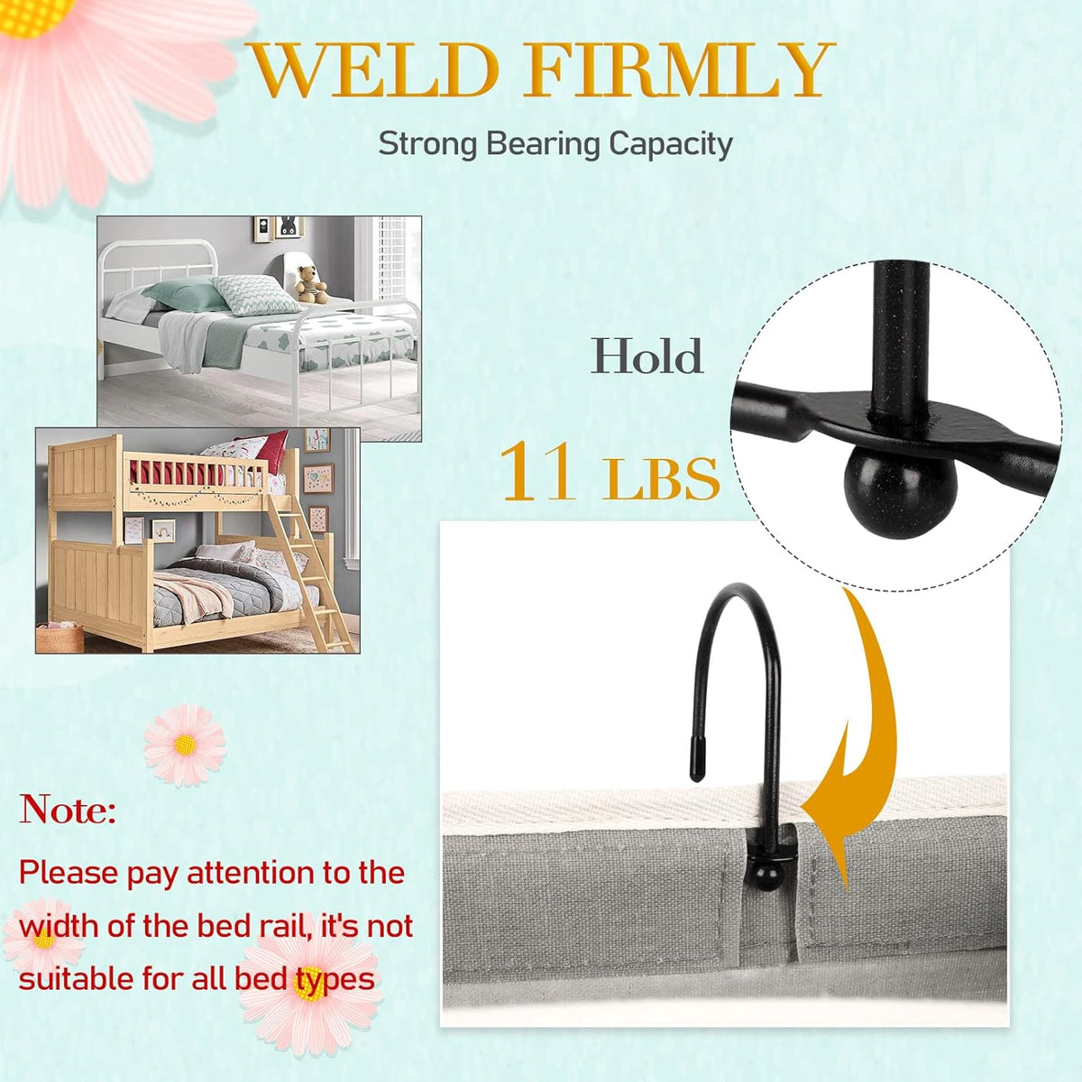 Bedside Storage Caddy/Bedside Hanging Storage Bag for Headboards Bunk Beds Dorm Rooms Book Phone