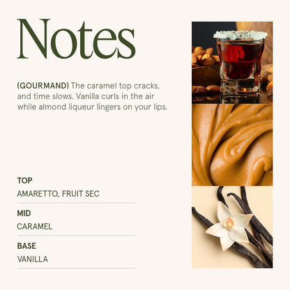 LA JOLIE MUSE Fall Candle | Amaretto Crème Brûlée – Almond Liqueur, Dry Fruit & Caramel | 19 oz
