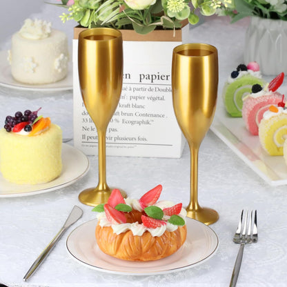 XUWAIDSGN Acrylic Champagne Flutes Toasting Glasses Unbreakable Mimosa Bar Reusable Wine Glasses