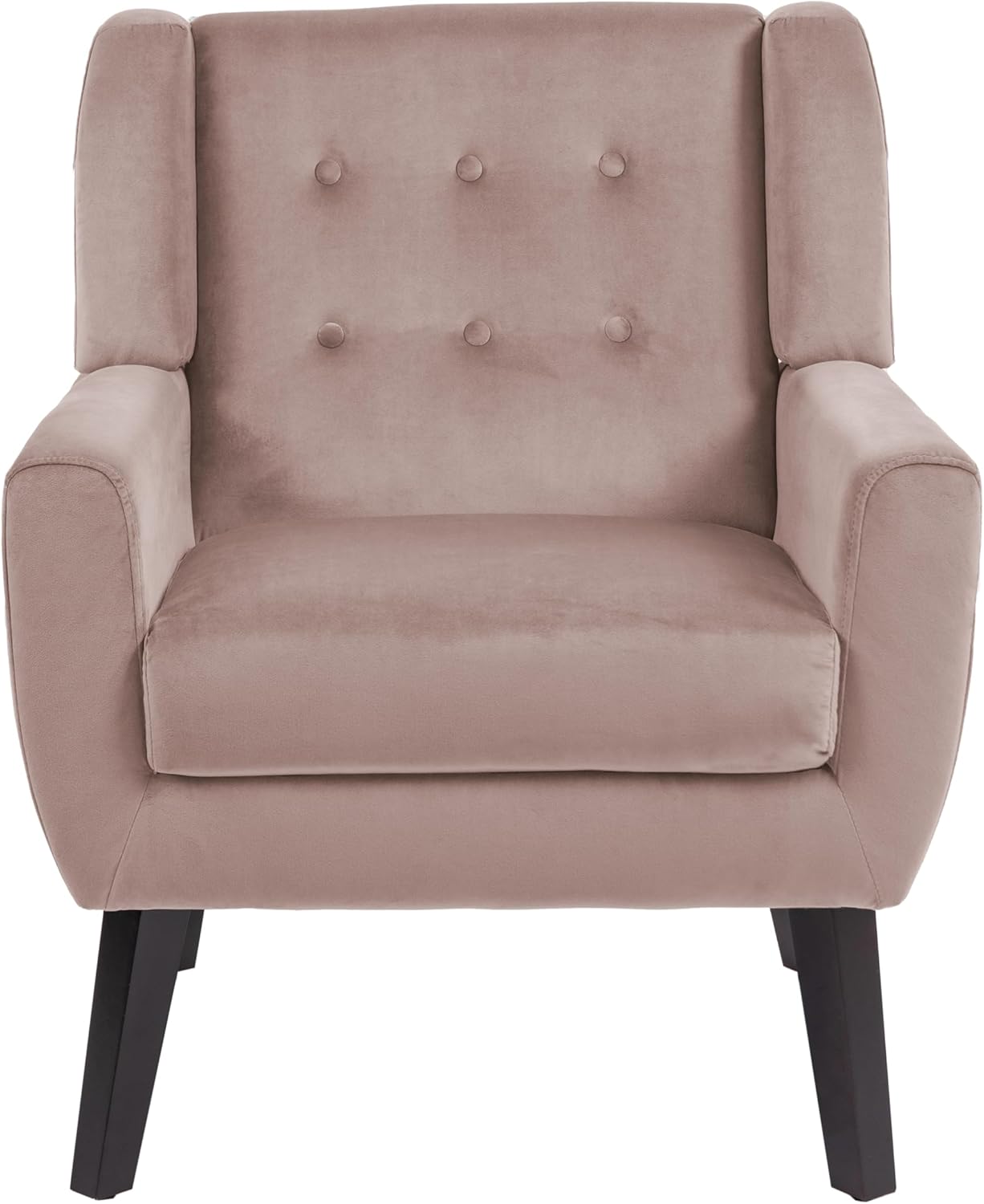 UIXE Accent Chair, Velvet Upholstered Armchair for Living Room, Modern Club Arm Chairs Comfy Single