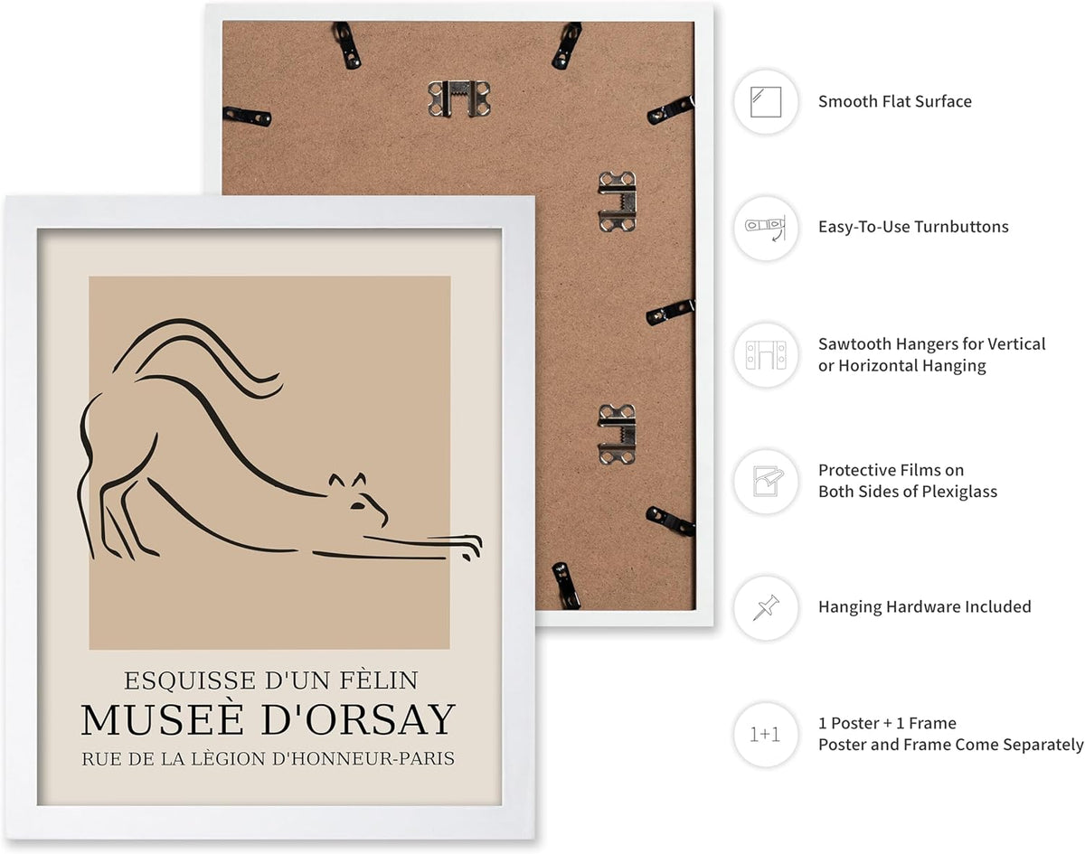 Poster Master Vintage Poster - Retro Minimalist Print - Gift for Artist, Housewarming - Cat, Line