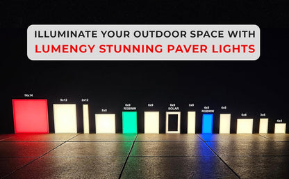 LUMENGY Paver Light 2×8 Inch (1.97 inch X 7.87 inch), 2700K Warm White Glare-Free Illumination for