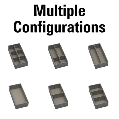Household Essentials 3‑Piece Drawer Organizer Starter Set in Customizable Inserts of Large and