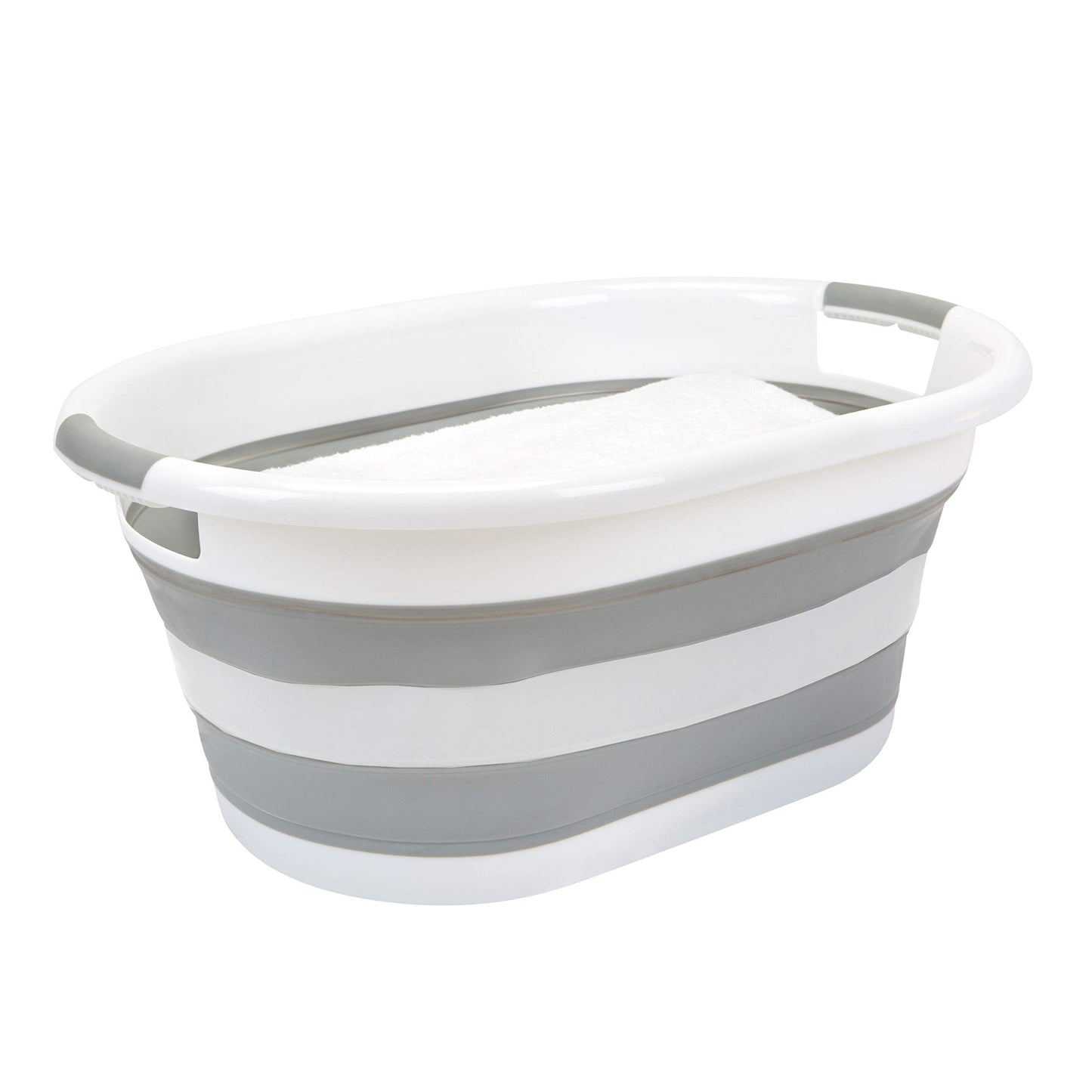 Laundry 360 2pk Collapsible Laundry Basket | Portable | Space Saver Storage | Hold 2 Loads | Store