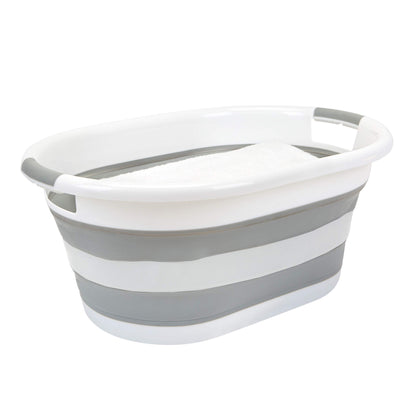 Laundry 360 2pk Collapsible Laundry Basket | Portable | Space Saver Storage | Hold 2 Loads | Store