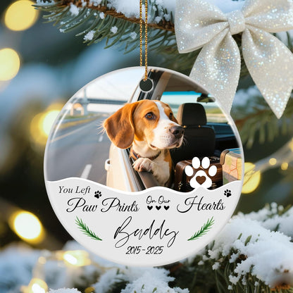 Custom Dog Memorial Gifts, Personalized Pet Memorial Ornament, Ceramic Christmas Ornaments 2025