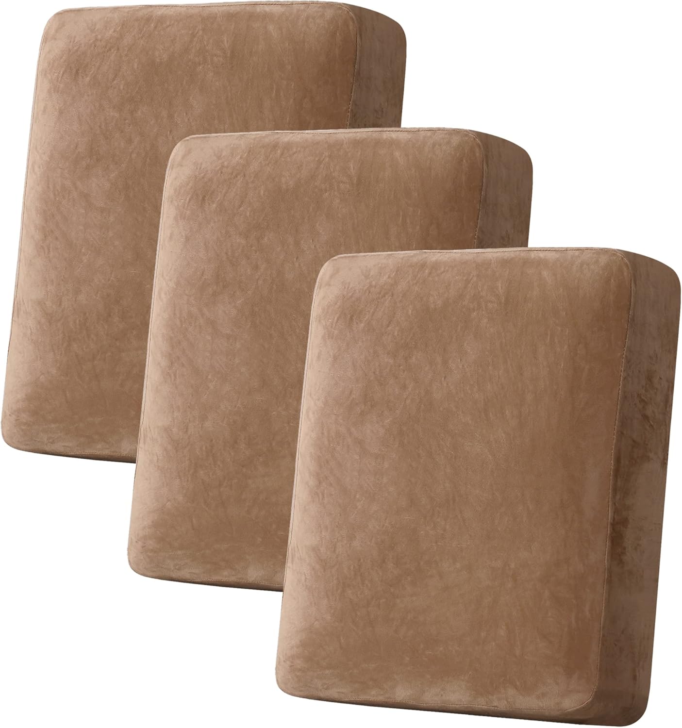 H.VERSAILTEX Velvet Stretch Couch Cushion Cover Plush Cushion Slipcover for Chair Loveseat Sofa