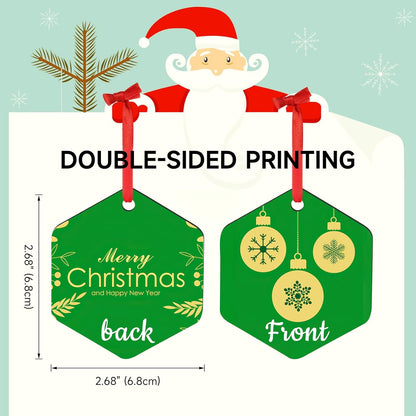 Personalized Christmas Ornaments 2025 Wood Custom Picture Text Hanging Ornament Customized