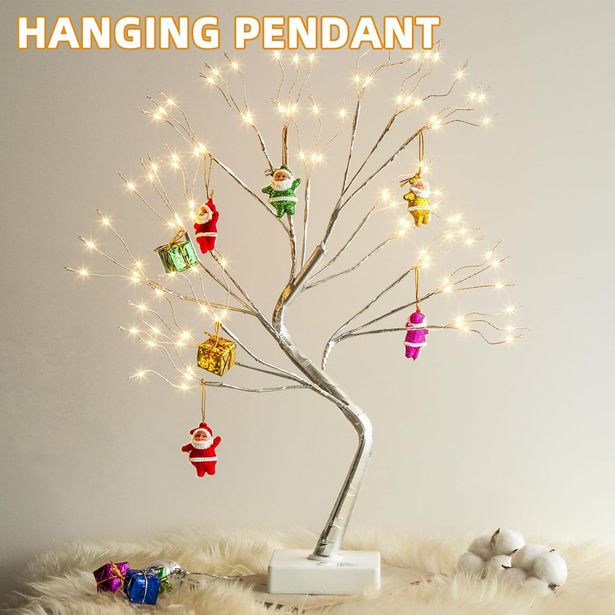 PEIDUO Fairy Light Tree, 108 LED Lighted Trees for Decoration Inside, Christmas Tree with 9 Modes &