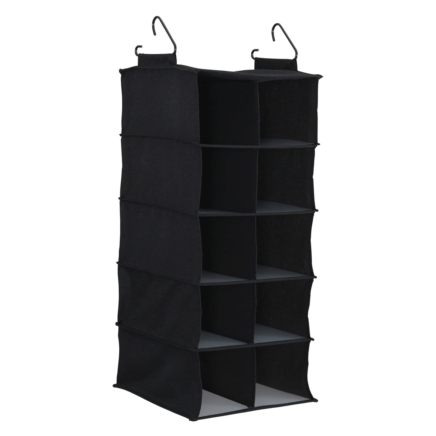 Household Essentials 10 Pocket Hanging Shoe Closet Organizer with Hooks