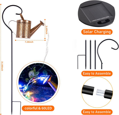 Solar Watering Can Light, Solar Yard Decorations Outdoor, Garden Decor Lights, IP65 Waterproof