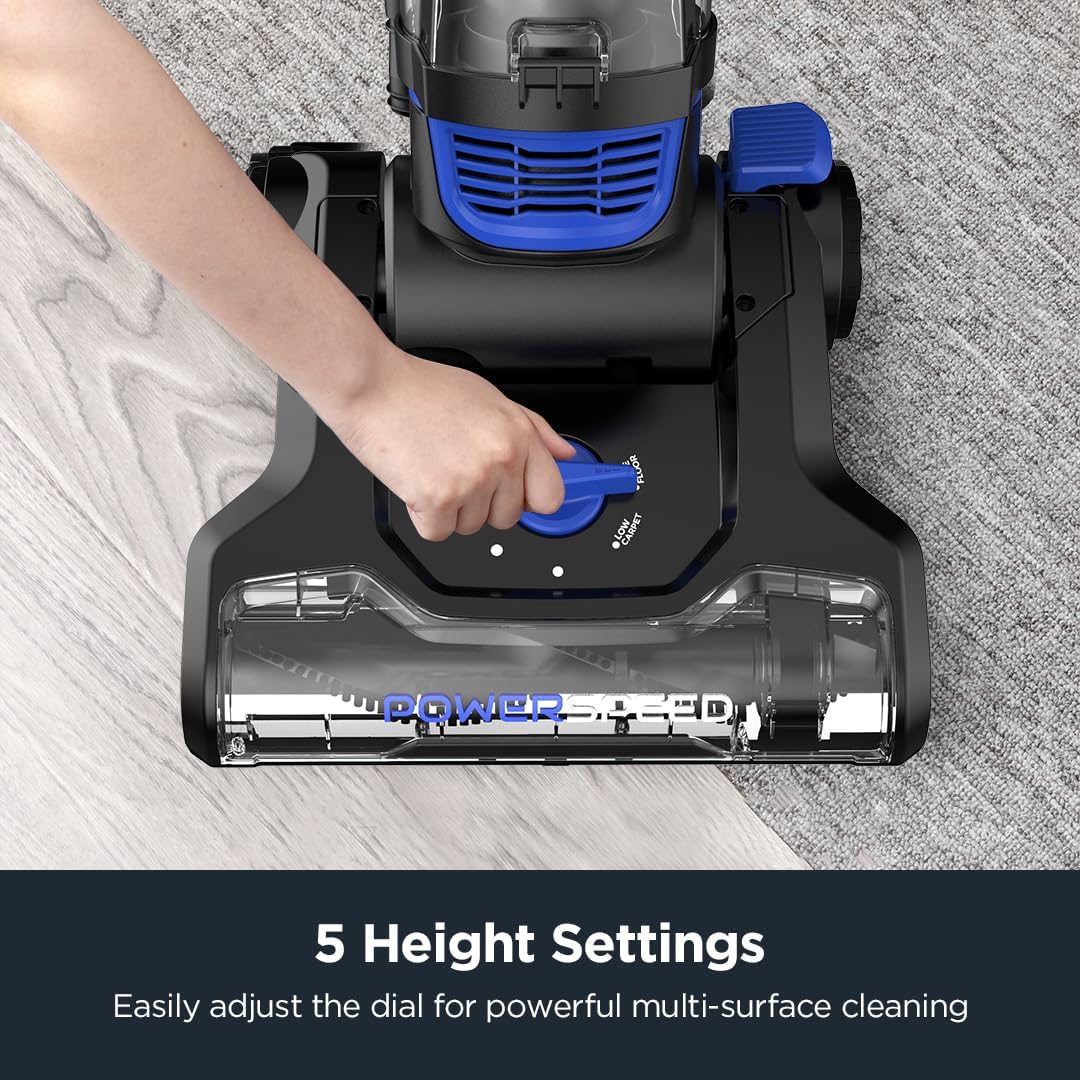 Eureka Lightweight Powerful Upright Vacuum Cleaner for Carpet and Hard Floor, PowerSpeed, New