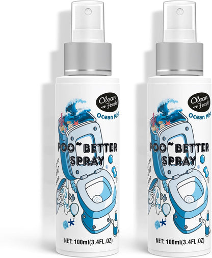 Clean-n-Fresh Toilet Spray, Ocean Mist, Air Freshener Bathroom Spray, Toilet Bathroom Odor