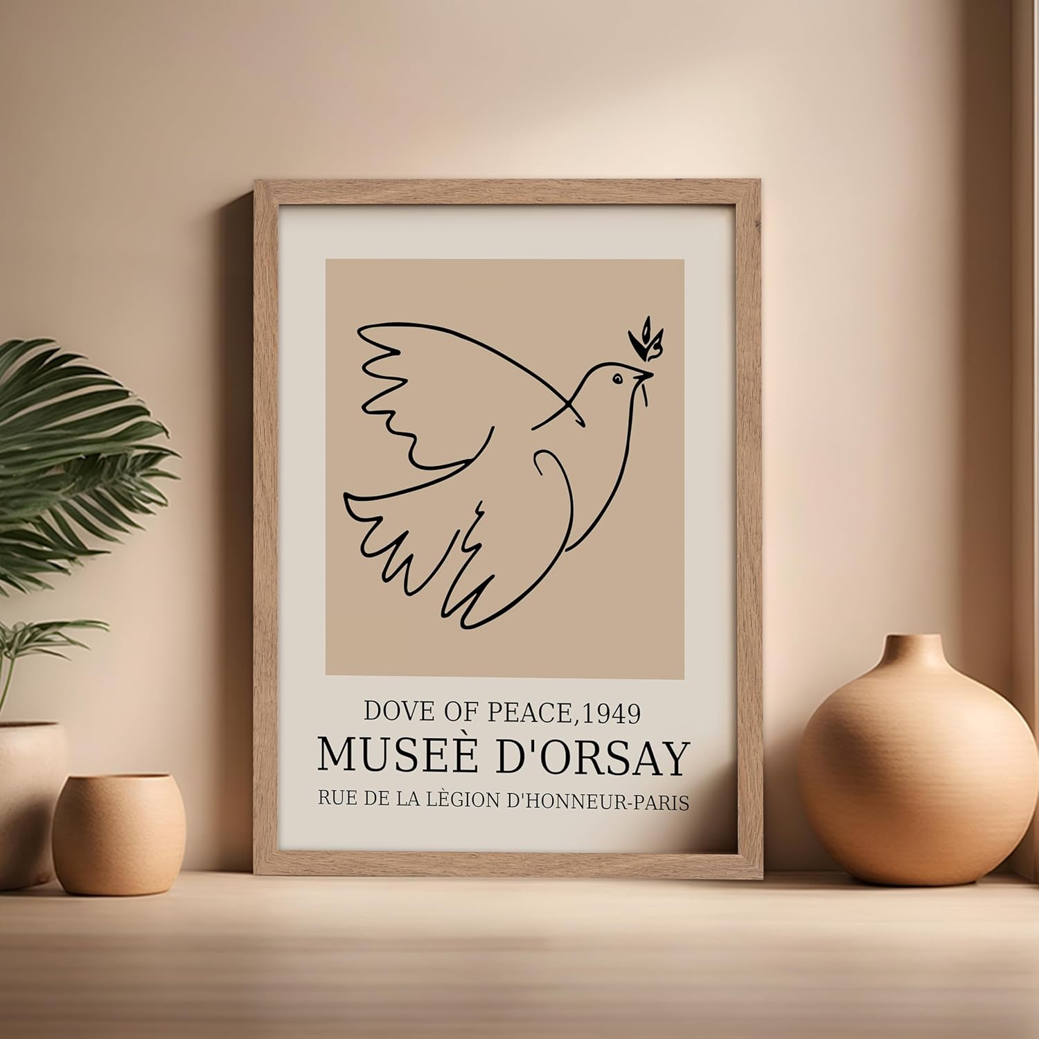 Poster Master Vintage Poster - Retro Minimalist Print - Gift for Artist, Friend - Dove Of Peace