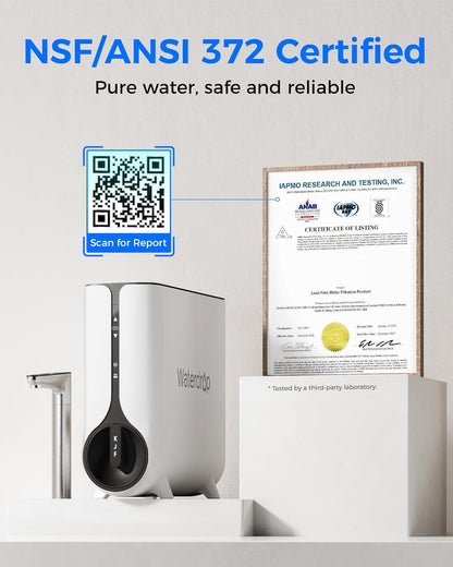 Waterdrop Reverse Osmosis System, Instant Hot Water Dispenser, 600 GPD, Reduce PFAS, Tankless, 2:1