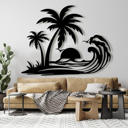 Palm Tree Metal Wall Decor,Palm Tree Metal Wall Art,Metal Palm Tree,Metal Palm Tree Wall