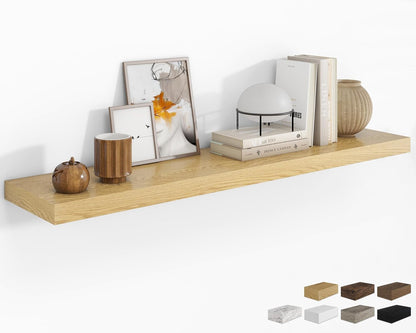 RICHFOCUS 55Inch Floating Shelves for Wall 1 Pack Shelves for Bedroom|Kitchen|Bathroom Wall Mounted