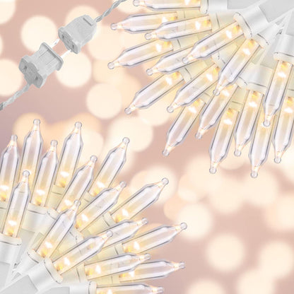 150LIGHTS WARM WHITE Extra-Bright With End Connectors Christmas Decorative Lights 9.72m UL