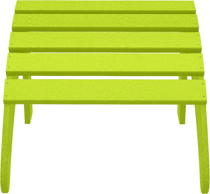 WestinTrends Outdoor Ottoman, Patio Adirondack Ottoman Foot Rest, All Weather Poly Lumber Folding