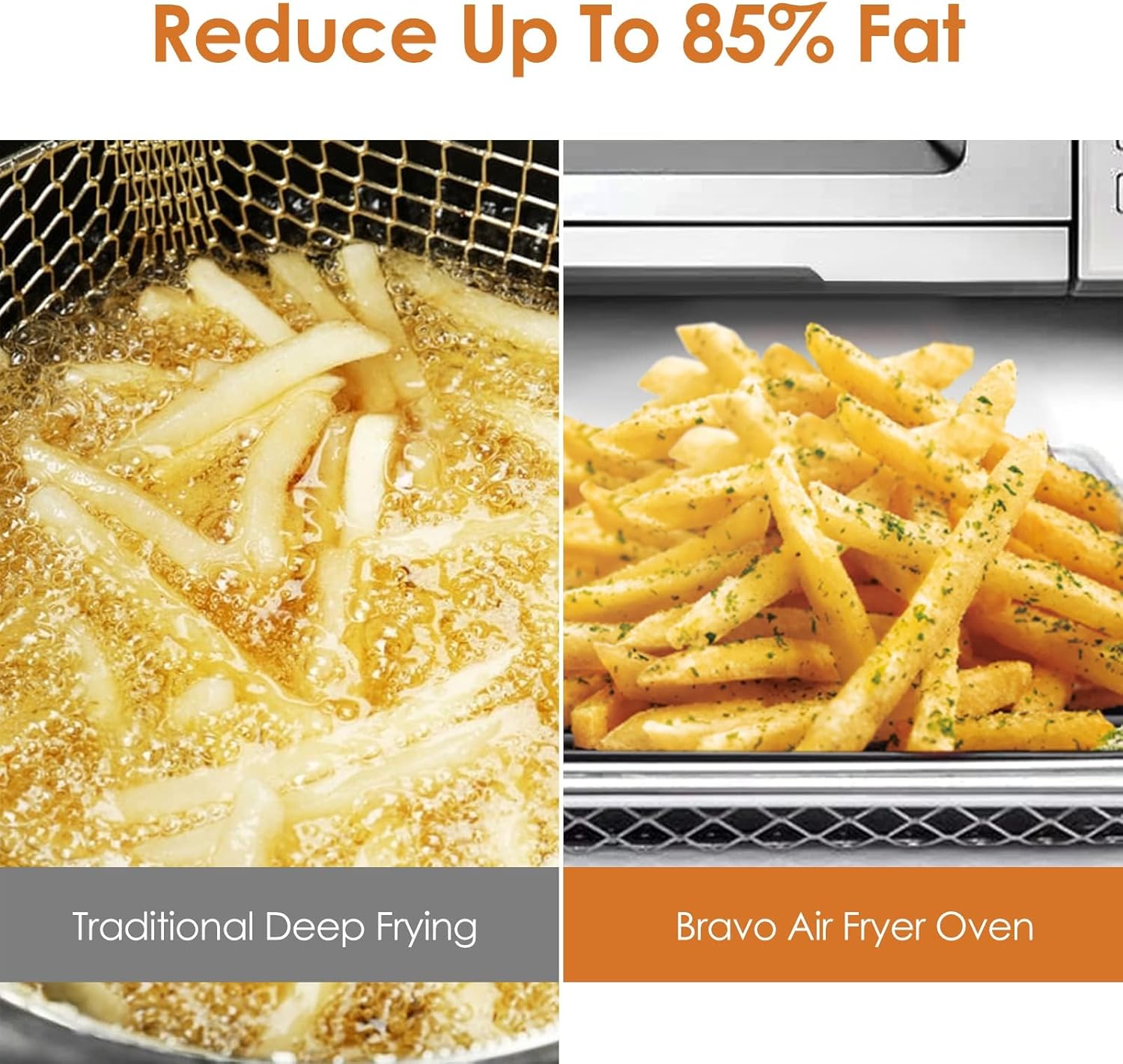 Nuwave Bravo XL Air Fryer Toaster Smart Oven, 12-in-1 Countertop Grill/Griddle Combo, 30-Qt XL