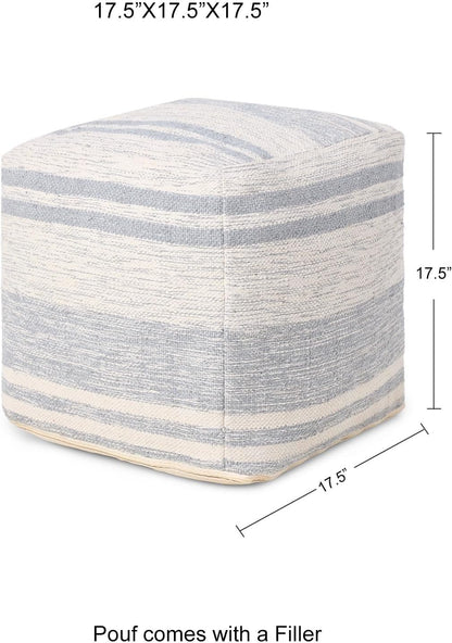 REDEARTH · Tufted Pouf Ottoman with Filler Textured Storage Cube Bean Bag Pouffe Footrest for