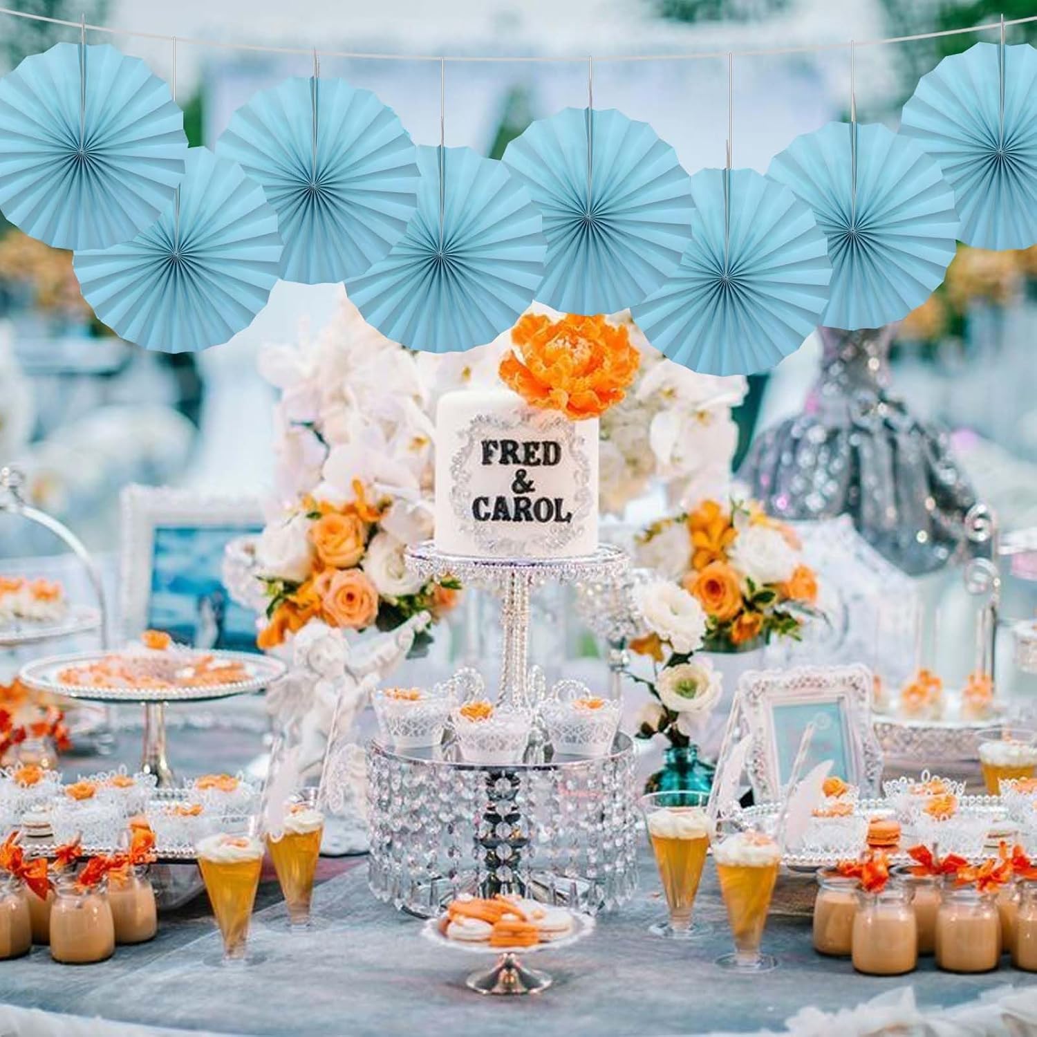 Blue Graduation Party Decor,Baby Blue Party Decorations,Christmas Baby Shower Decorations,Under The