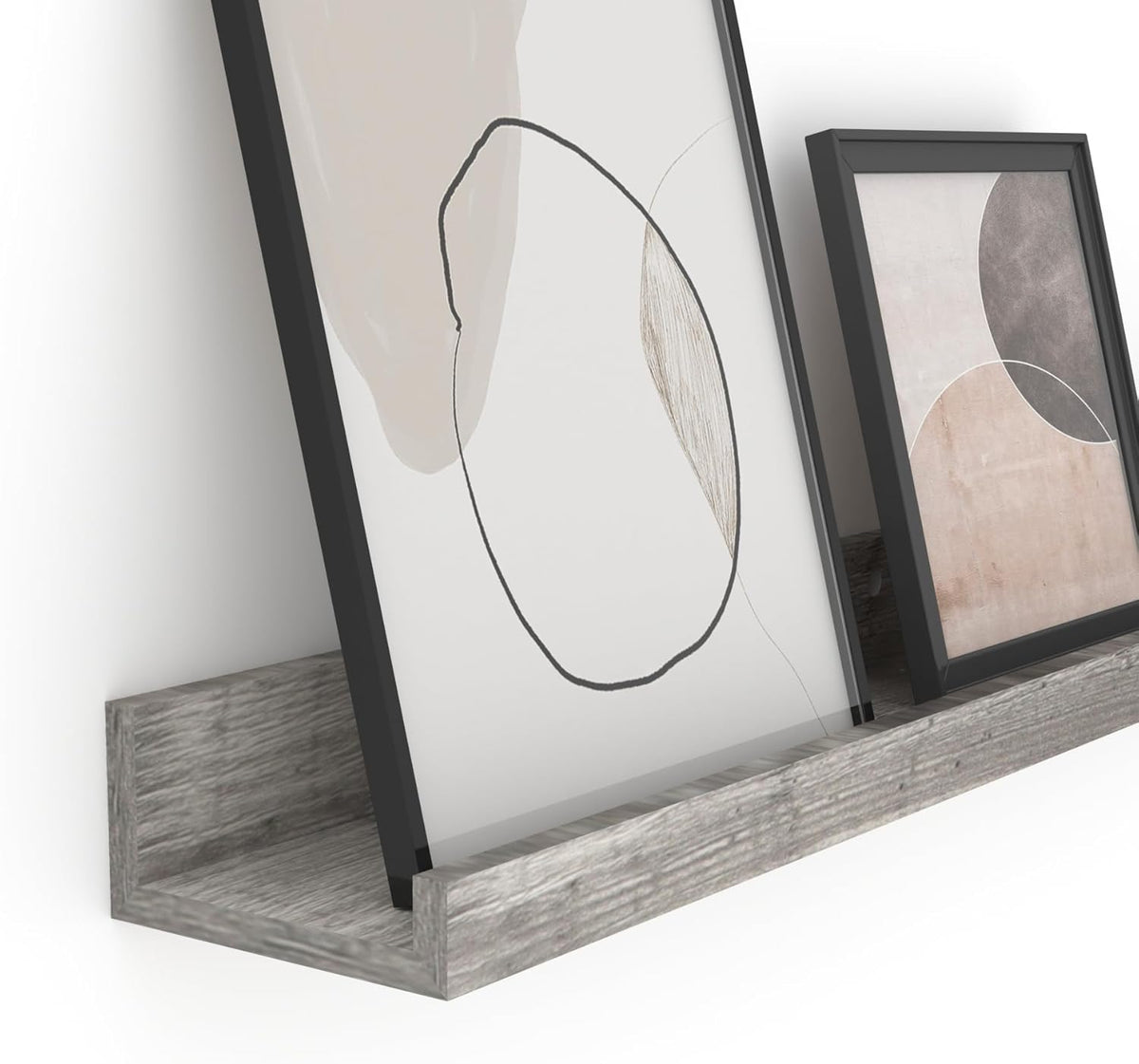 Giftgarden 36 Inch Grey Floating Shelves for Wall Mount, Gray Wood Wall Shelf Ledge for Bathroom