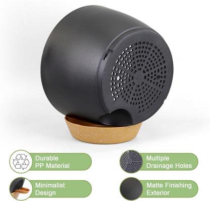 12/10/9 inch Large Self Watering Pots, Planter, Plant Pots with Mesh Drainage Holes for Indoor