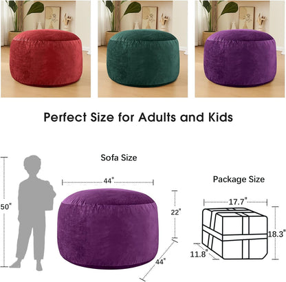 Bean Bag Chairs for Adults - Memory Foam Furniture BeanBag Chair - Kids/Teens Sofa with Soft Micro