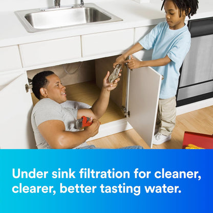 Aqua-Pure DW301 Under Sink Water Filter System, Removes Lead, VOC's, Microplastics, Cysts, Bad