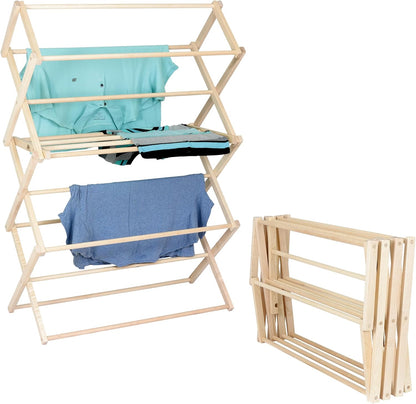 Pennsylvania Woodworks Clothes Drying Rack: Solid Maple Hard Wood Laundry Rack for Sweaters