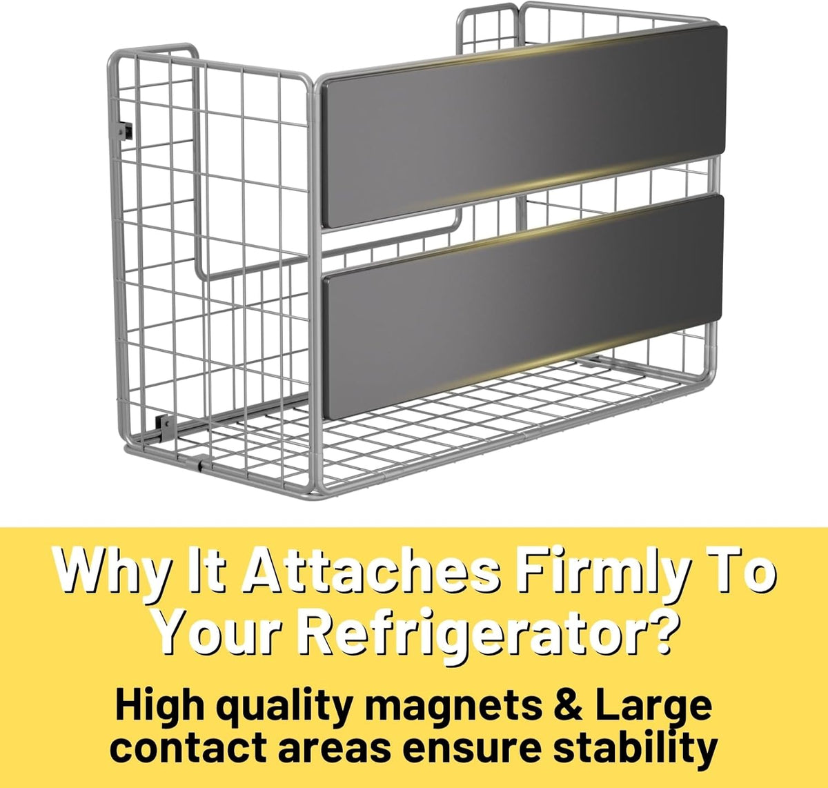 Magnetic Shelf for Fridge, Fruit Potato & Onion Storage Bins, Pantry Organizers & Storage, Large