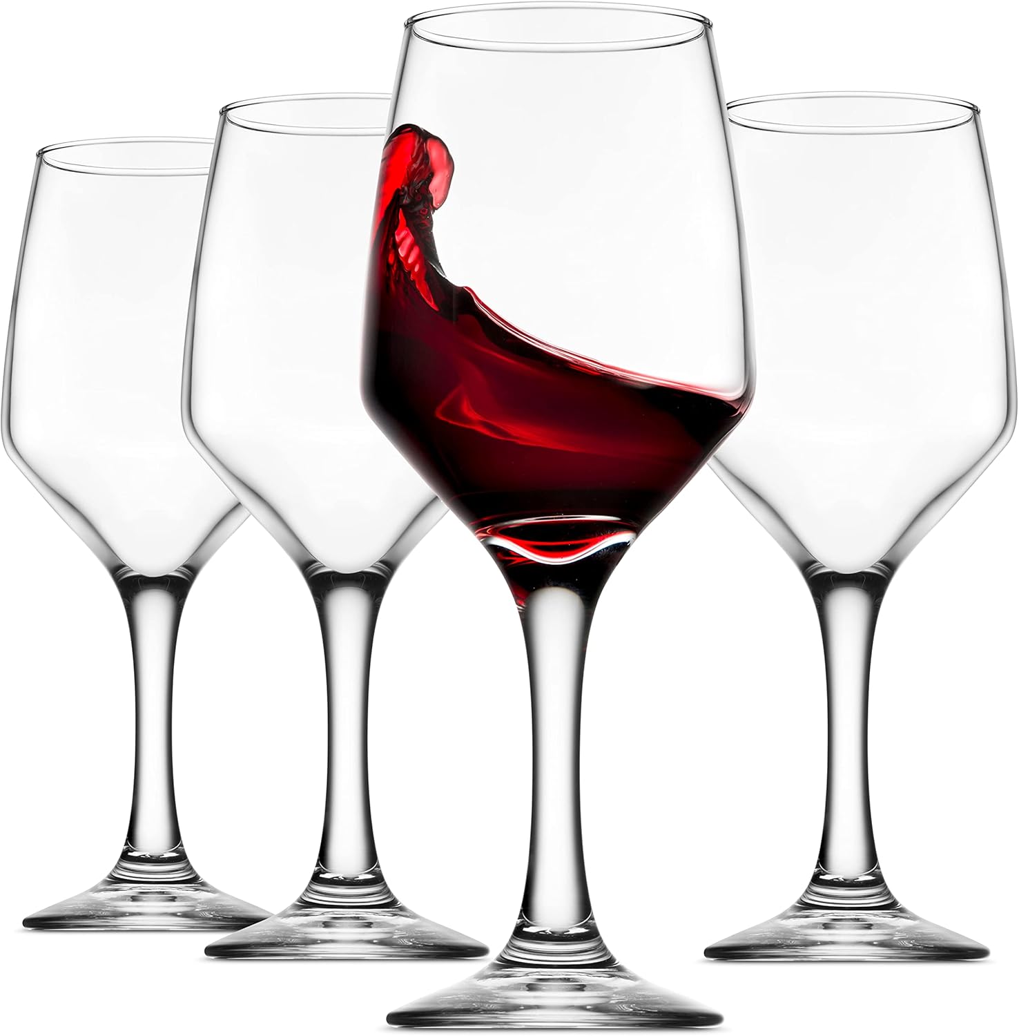 Godinger Wine Glasses, Italian Made Red Wine Glasses, Wine Glass, Stemmed Drinking Glasses, Glass