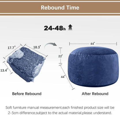 Bean Bag Chairs for Adults - Memory Foam Furniture BeanBag Chair - Kids/Teens Sofa with Soft Micro