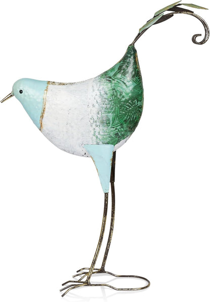 Alpine Corporation MCC702 Head-Down Metal Bird Outdoor Statue, Animal Décor for Patio, Lawn &