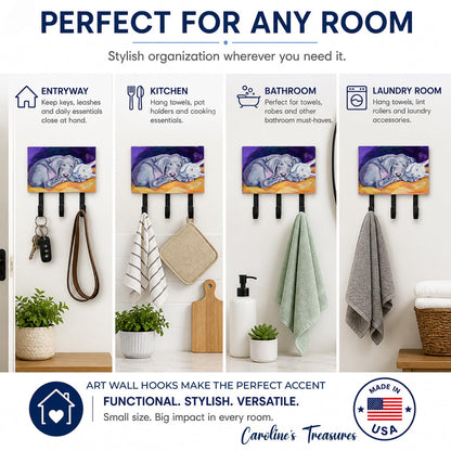 Caroline's Treasures 7354TH68 Weimaraner Snuggle Bunny Leash or Key Holder, Wall Hooks, Key Hooks