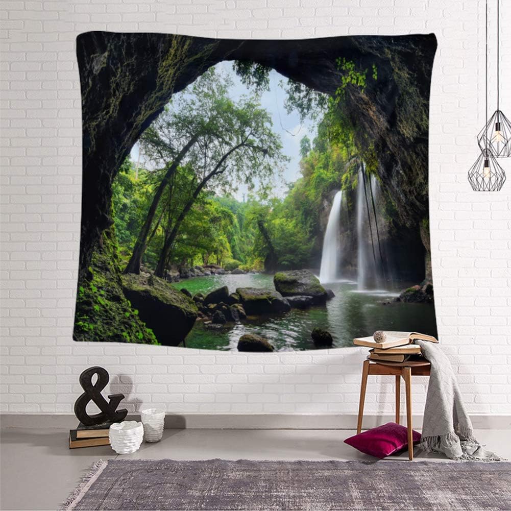 Llamazing Forest Home Decor Tapestry - Living Room Bedroom Decoration Curtain for Landscape and