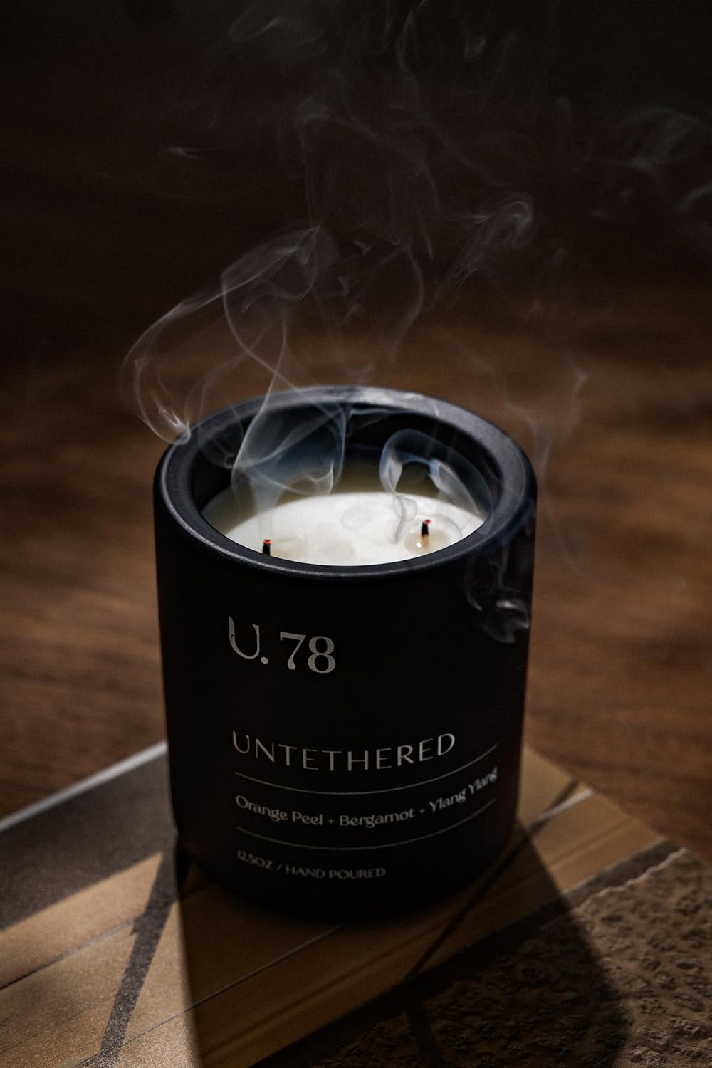 U.78 Luxury Scented Candle – Orange Peel, Bergamot & Sandalwood | Hand-Poured in USA w/ 100%