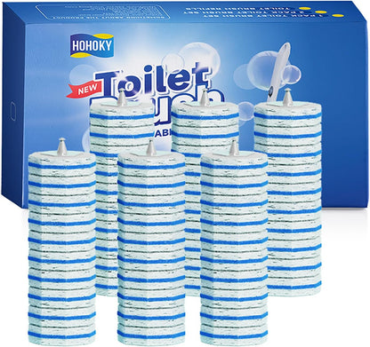 60pc Refills Disposable Toilet mats Brush Cleaning System, Toilet Cleaning Brush, 60 Replacement