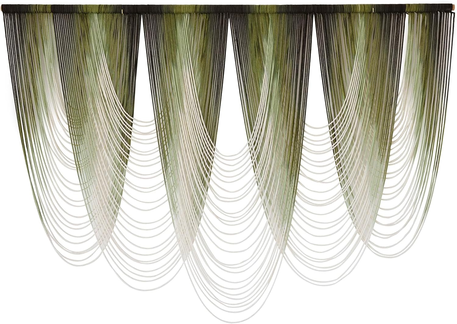 Macrame Wall Hanging Dip-Dyed Large Macrame Wall Decor Yarn Tapestry 57" W x 41" L For Headboard
