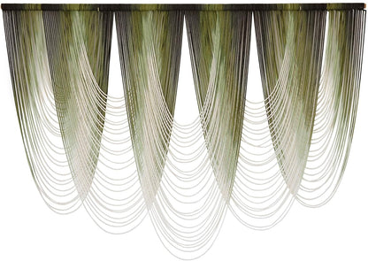 Macrame Wall Hanging Dip-Dyed Large Macrame Wall Decor Yarn Tapestry 57" W x 41" L For Headboard