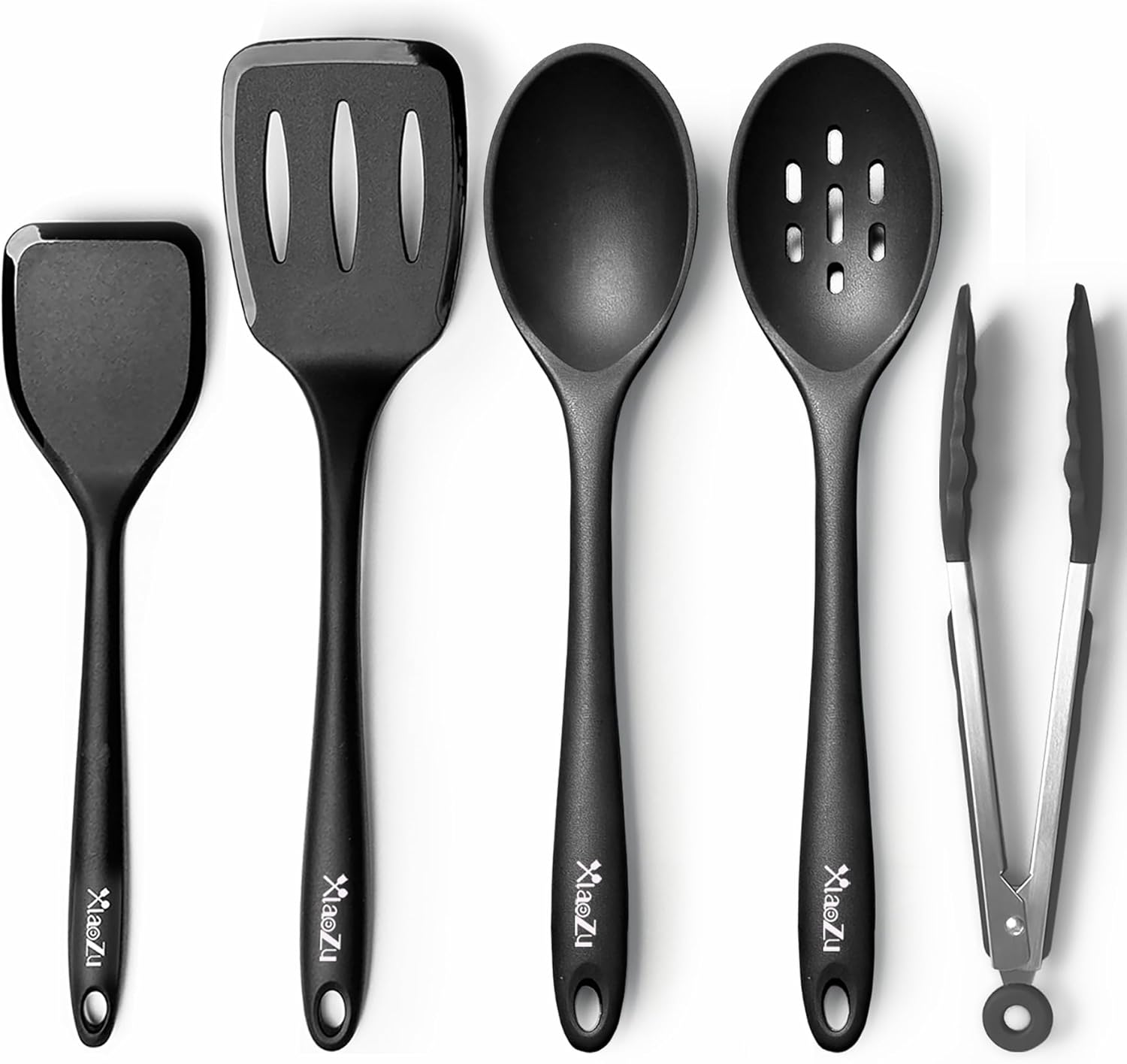 Silicone Cooking Utensils Set, Heat Resistant and large Non Stick Spatulas & Spoons for Kitchen