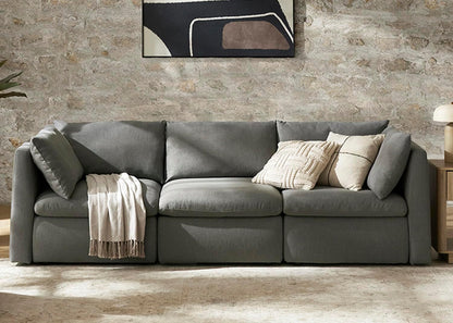 mopio Oversized Modular Sectional Sofa with Fully Removable Covers and Storage, Convertible U