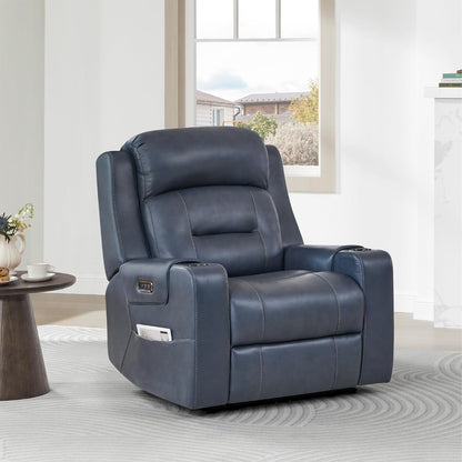 Watson & Whitely Genuine Leather Power Recliner Chairs for Adults, Lay Flat Recliner with Power