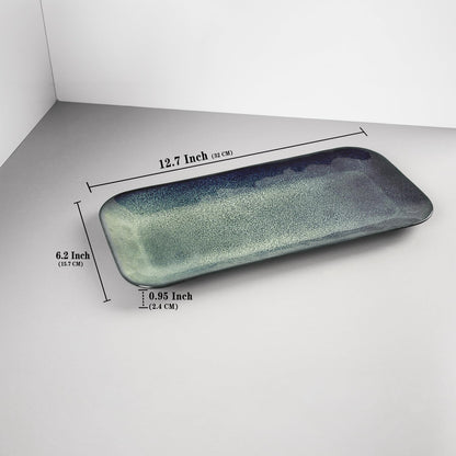 Serving Platters Set of 4, Rectangular Serving Plates, Serving Trays for Entertaining Party