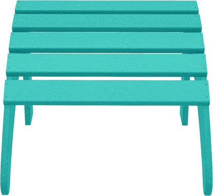 WestinTrends Outdoor Ottoman, Patio Adirondack Ottoman Foot Rest, All Weather Poly Lumber Folding