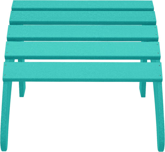 WestinTrends Outdoor Ottoman, Patio Adirondack Ottoman Foot Rest, All Weather Poly Lumber Folding