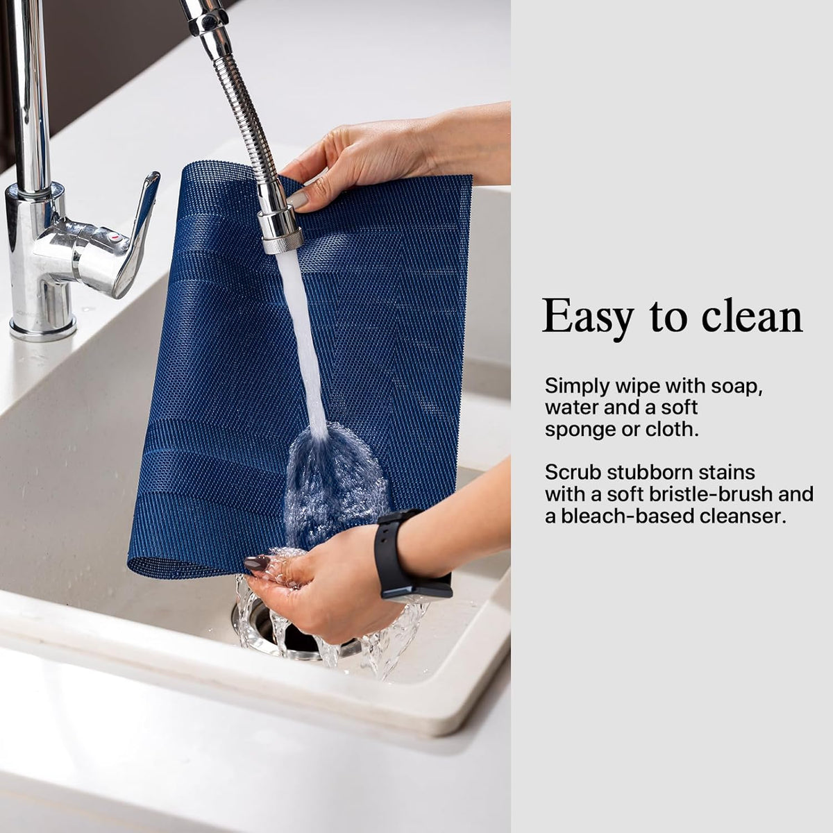 Placemats Set of 12 - Easy Clean Woven Vinyl Placemats for Dining Table, Indoor/Outdoor Place Mats