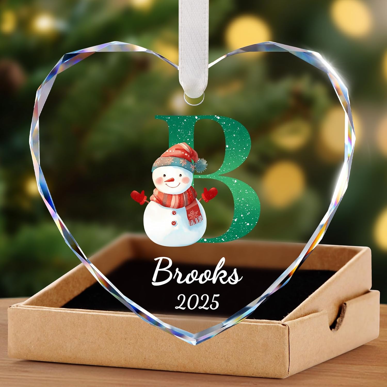 Personalized Christmas Ornaments with Names, Name Ornaments for Christmas Tree Decoration, Custom